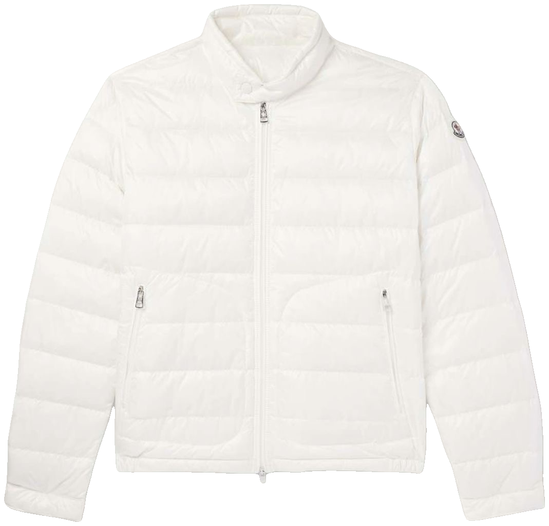 Jaqueta Moncler branca acolchoada